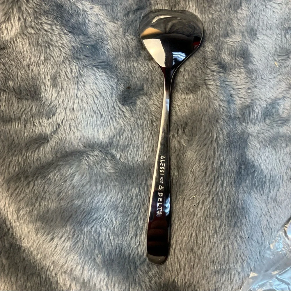 LOT of 12 Alessi Delta Heart Shaped Spoon Coffee Tea Dessert - Picture 3 of 8